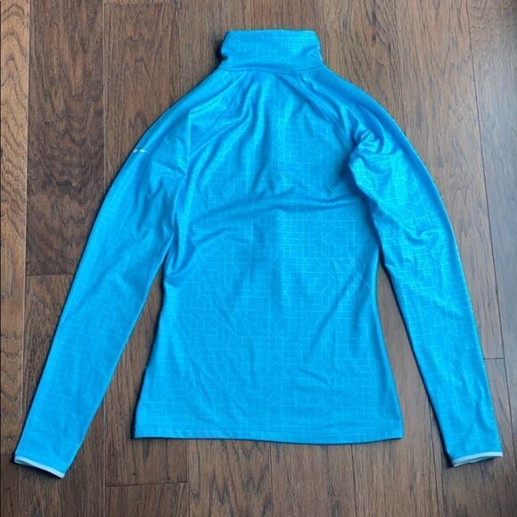 Blue Nike Pro Quarter Zip Pullover - Picture 7 of 7